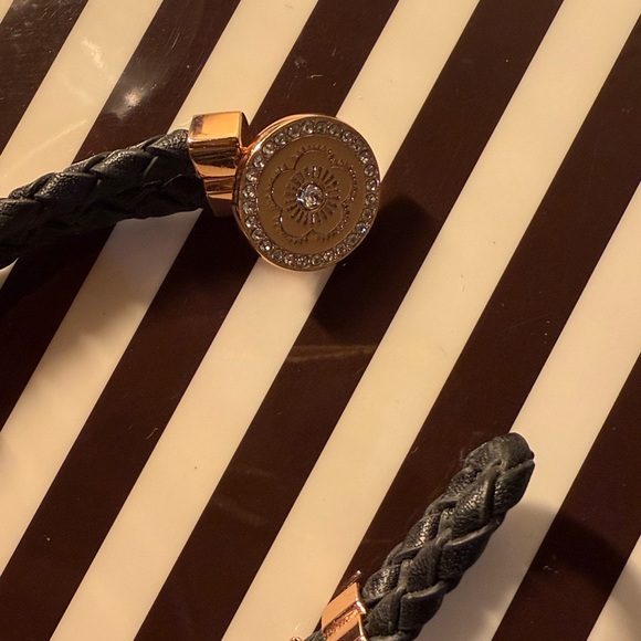 Henri Bendel Black and Gold Braided Bracelet - Picture 3 of 5